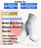Non-Binding Anti-Bacterial Above-Ankle Socks